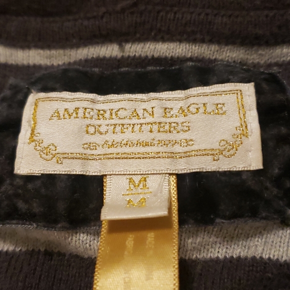 American Eagle Y2K Striped Hoodie Sweater - Picture 3 of 3